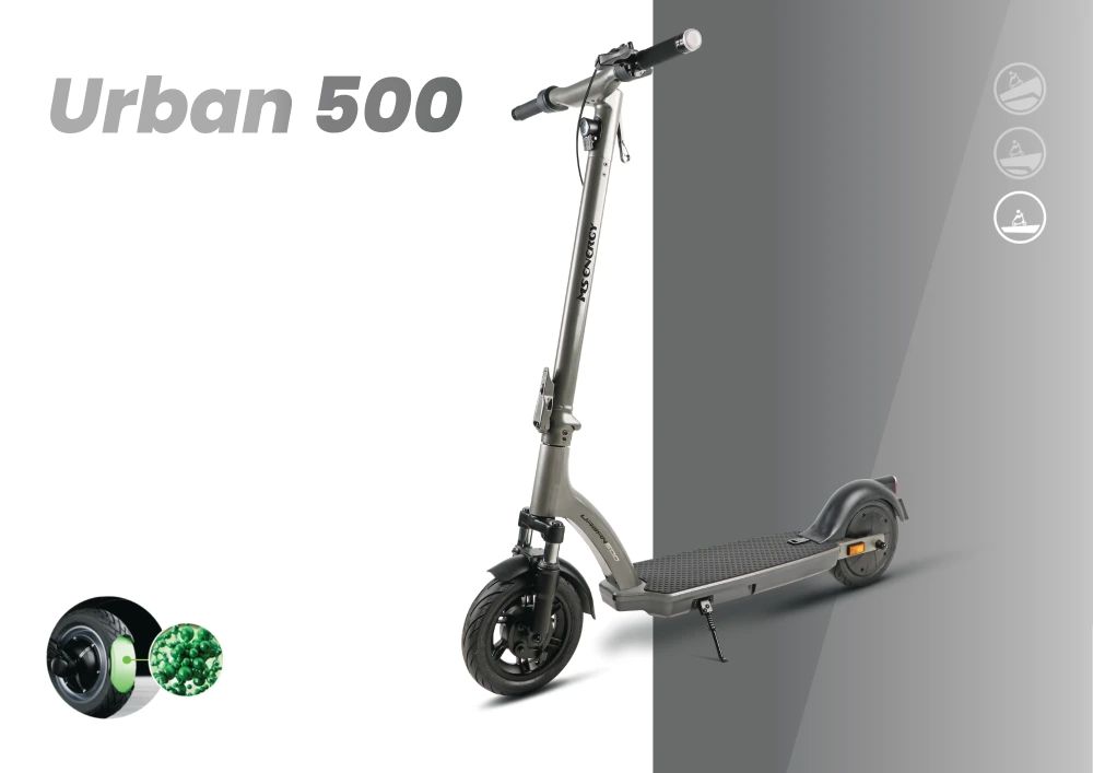 Hulajnoga elektryczna MS Energy Urban 500 na nowoczesnym tle